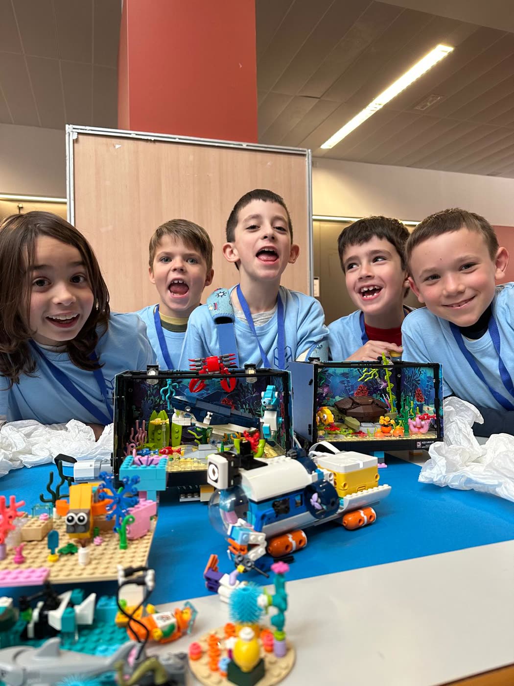 Maquetas LEGO del reto Submerged en el aula